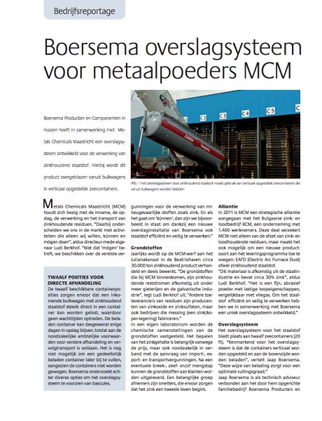 Bedrijfsreportage in vakblad